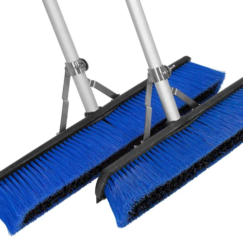 Miniatura 10 de SPARTA Sweep - Barrido completo de piso con escobilla de goma para catering, bufés, restaurantes, acero inoxidable, 24 pulgadas, color azul, paquete