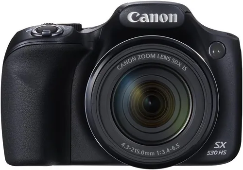 Canon PowerShot SX530 HS 16.0 MP CMOS cámara digital con zoom óptico de 50x (24-1200mm), WiFi incorporado, LCD de 3 pulgadas y video Full HD 1080P