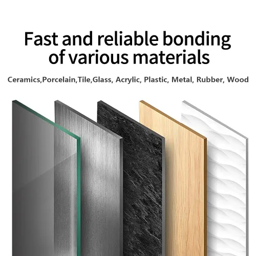 Miniatura 2 de Pegamento de reparación de cerámica y azulejos, súper adhesivo instantáneo para tazas, metal, plástico, madera, goma, vidrio, silicona, cuero