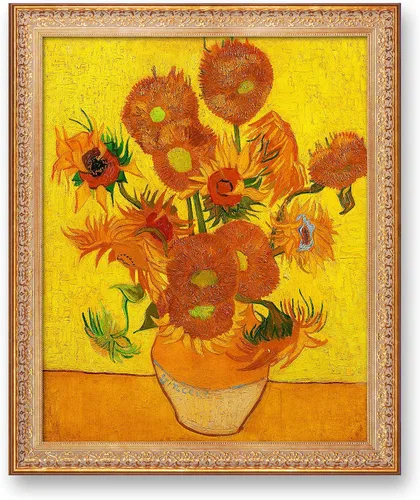 Miniatura 627 de A&T ARTWORK Campo de trigo con cipreses de Van Gogh Las reproducciones de arte clásico mundial, impresiones en lienzo giclée para decoración