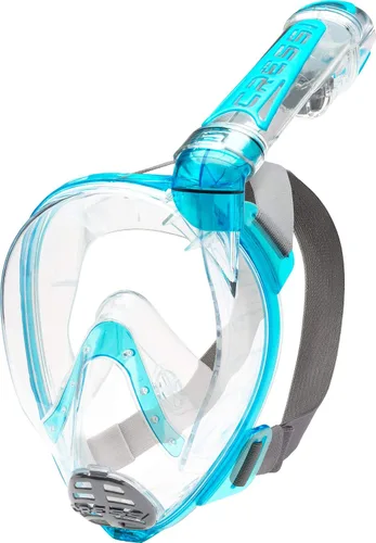 Miniatura 2 de Cressi Kit de máscara de esnórquel de cara completa para adultos y aletas ajustables, vista amplia y clara, sistema antivaho - respiración fácil