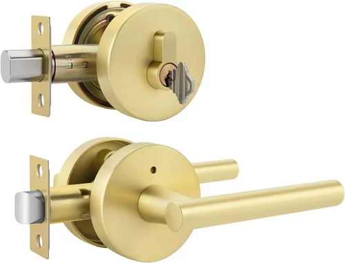 Miniatura 50 de Goldenwarm - Paquete de 1 picaporte negro inactivo de una sola cara, con tirador de puerta de extracción mate, resistente, para armario o despensa