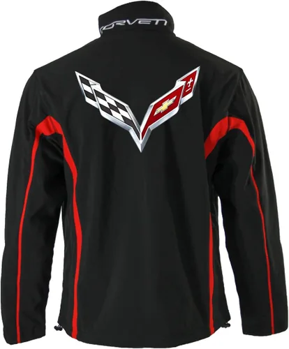 Miniatura 2 de GM Bonded - Chaqueta de poliéster para todas las estaciones, Chevrolet, Corvette, Camaro, Silverado, unisex para hombres y mujeres