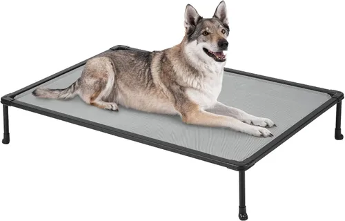 Miniatura 13 de Veehoo Cama Elevada para Perros a Prueba de Masticación - Catre Elevado Refrescante para Mascotas, Malla Transpirable, Lavable y Antideslizante