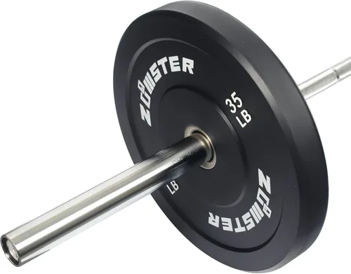 Miniatura 4 de Placa de Parachoques Olímpica Placa de Peso con Alto Rebote Placa de Peso con Inserción de Acero para Entrenamiento de Fuerza y Levantamiento