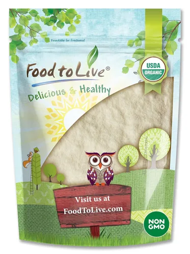 Food to Live Jugo de manzana orgánico en polvo, 12 onzas, sin OMG, sin sulfuro, crudo, vegano, a granel, ideal para jugos, batidos, yogures y
