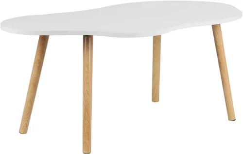 Miniatura 9 de Mesa de centro pequeña, moderna mesa de centro de mediados de siglo, mesa de té retro única, fácil montaje, ahorro de especias, mesa central