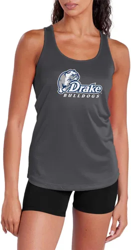 Miniatura 311 de Camiseta deportiva sin mangas oficial de la NCAA Collegiate para mujer, con espalda cruzada, logotipo primario, colección carbón