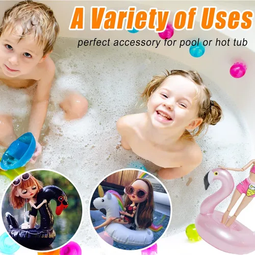 Miniatura 4 de Soporte inflable para bebidas, paquete de 25 flotadores, varios diseños, flotadores, portavasos para bebidas para despedida de soltera, fiesta