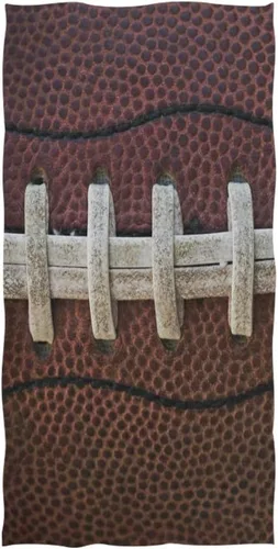 senya Toalla de baño con cordones de fútbol americano, toallas de mano suaves para baño, spa, gimnasio, deportes, 30 x 15 pulgadas