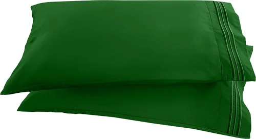 Miniatura 26 de Elegant Comfort ® Diseño de Cadena de 1500 Hilos, Calidad Egipcia de Lujo, Sedoso, Suave, Resistente a Arrugas y Decoloración, 2 Fundas de Almohada