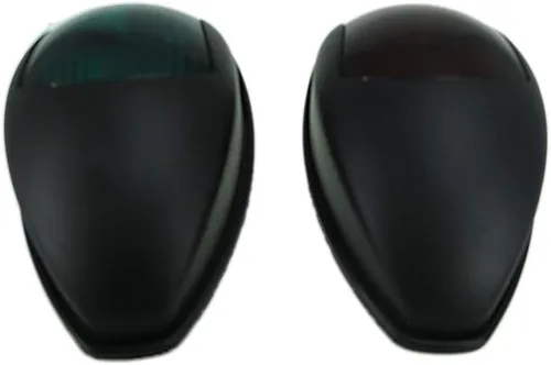 Miniatura 4 de Pactrade Marine Luces de Navegación para Barcos LED Rojas y Verdes Luces Laterales (Montaje Vertical) - 1 NM Carcasa Negra Luces de Navegación