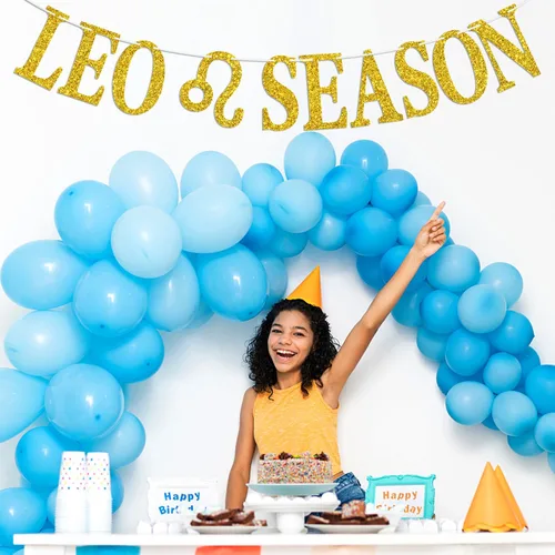 Miniatura 5 de Cartel de la temporada de Leo, cartel de Big Leo Energy, 12 Constelaciones Tema de Historia de Feliz Cumpleaños, Suministros de Decoración de Fiesta