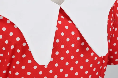 Miniatura 5 de Vestido largo de verano de manga corta para mujer, vestidos de cóctel de lunares, vestidos de verano para invitados de boda para mujer, vestido