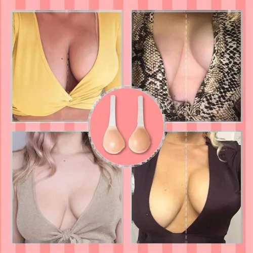 Miniatura 8 de Invisalift - Brasier con levantamiento ocultivo sujetador Invisalift para pechos grandes sujetador adhesivo de silicona con correas DD con broches
