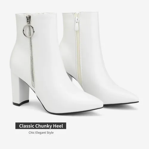 Miniatura 3 de DREAM PAIRS - Botines para mujer con tacón alto y grueso
