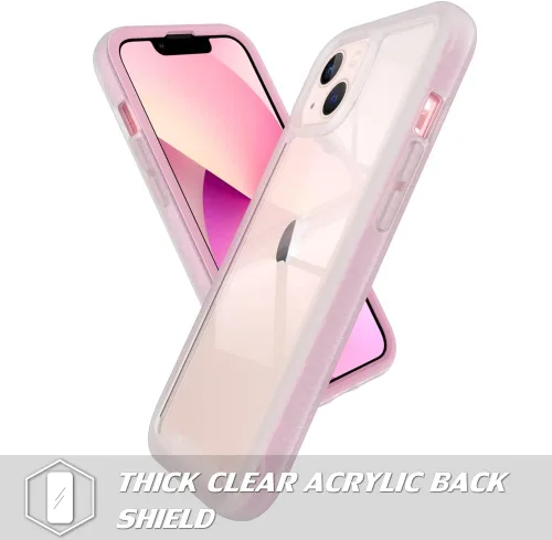 Miniatura 2 de Puxicu Funda acrílica 2 en 1 para iPhone 11 Pro, antiamarilleo, protección de grado militar, funda delgada a prueba de caídas para iPhone 11 Pro
