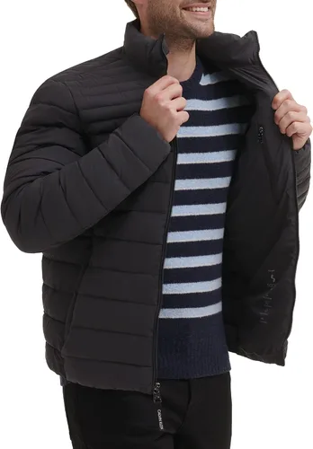 Miniatura 5 de Calvin Klein Abrigo acolchado con cremallera completa para hombre