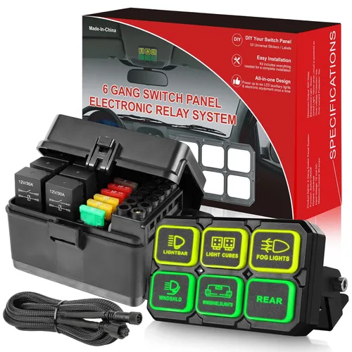 Miniatura 9 de Arnés de cableado 1 cable, kit de arnés de cableado de barra de luz LED Rfroad Lighting para luces antiniebla, luces de conducción todoterreno, luz
