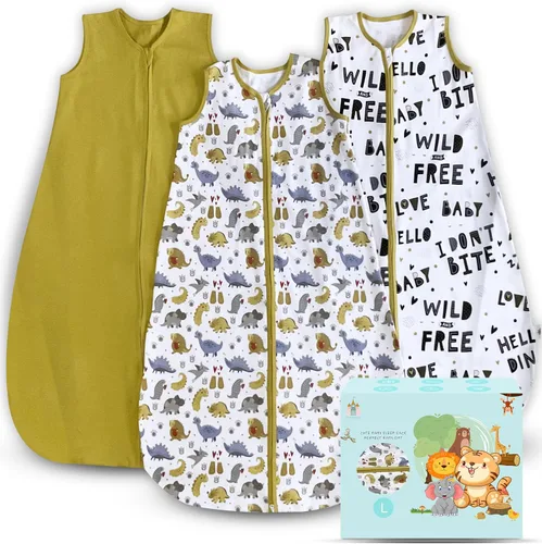 Miniatura 14 de Cute Castle Saco de dormir para bebé de 0 a 6 meses, ligero, 100% algodón, cremallera de 2 vías, TOG 0.5, manta de vestir para bebés, ropa de dormir