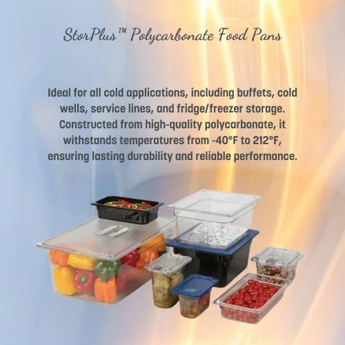 Miniatura 3 de Carlisle FoodService Products StorPlus - Recipiente para alimentos, 1/6 tamaño para servir y almacenar alimentos fríos o calientes, 1.1 cuartos