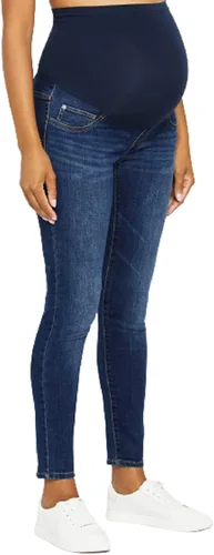 Motherhood Maternity Jeans de maternidad ajustados para mujer color azul índigo ajuste secreto sostenible vientre