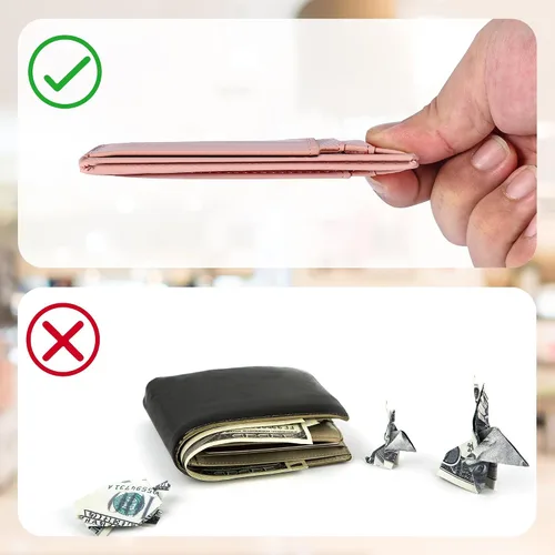 Miniatura 42 de Cartera Chelmon Slim RFID - Cartera de bolsillo frontal minimalista para tarjetas de crédito delgadas