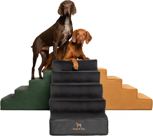 Miniatura 10 de Noah & Paw Escaleras para Perros, Rampa para Perros para Cama (17" Extra Ancha) Escaleras para Mascotas para Cama Alta, Diseñadas para Razas
