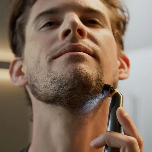 Miniatura 5 de Afeitadoras de papel de aluminio para hombre, afeitadora eléctrica híbrida y recortadora de barba para hombres con peine facial 4 en 1 y kit