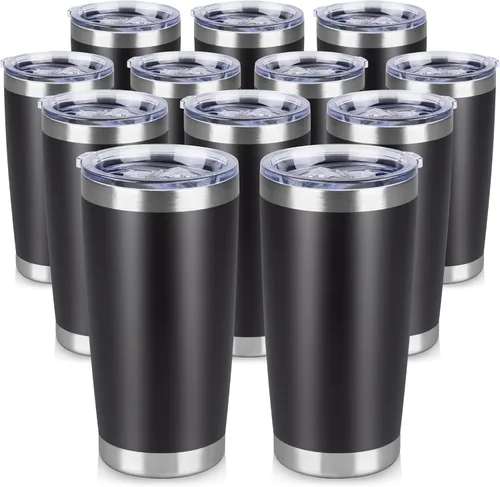 Miniatura 7 de Vaso Térmico de 20 oz de Acero Inoxidable Vasos Térmicos a Granel con Tapa Aislamiento de Doble Pared Tazas de Café Térmicas para Bebidas Calientes
