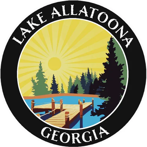 Lake Dock – Lago Allatoona – Georgia 3.5 pulgadas Ventana Coche Camión Pegatina Vacaciones Aventura Tema Novedad Apliques