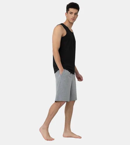 Miniatura 3 de LAPASA Camiseta sin mangas 100% algodón para hombre, ultra suave, sin mangas, cuello redondo, transpirable, camisetas básicas sólidas, chaleco de 4