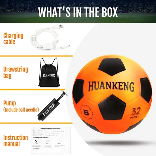 Miniatura 4 de HuanKeng Upgrade Rechargeable Glow in The Dark Ball Toys Birthday Gifts for 6 7 8 9 10 11 12 13 14 15 Year Old Boys, Sports and Outdoors Light Up
