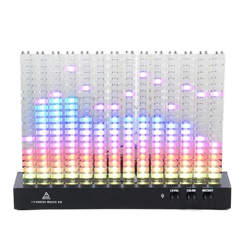 Miniatura 3 de Analizador de espectro musical,Analizador de espectro de 14 segmentos Indicación de nivel Luz de espectro musical