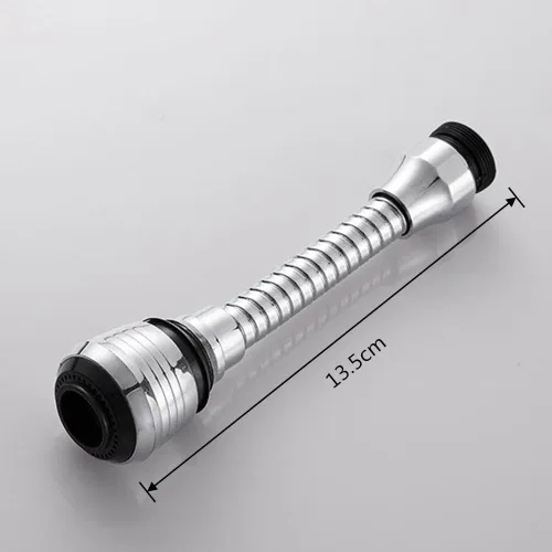 Miniatura 2 de Extensor de grifo de cocina, cabezal rociador universal de 360°, boquilla ajustable giratoria de 360°, para baño, cocina, adaptador de filtro