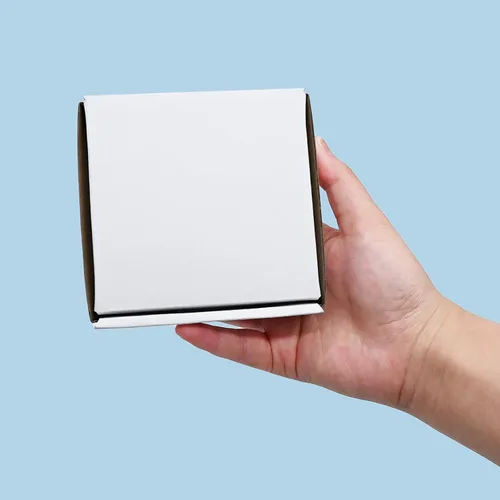 Miniatura 8 de KBG Cajas de envío pequeñas de 4 x 4 x 1 pulgadas, sobres de cartón corrugado blanco para negocios, paquete de 50 cajas de correo pequeñas, caja
