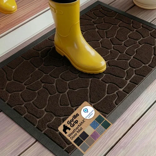 Miniatura 68 de Gorilla Grip - Tapete WeatherMax todoterreno 100% impermeable, caucho natural, resistente a manchas y decoloración, perfil bajo, interior y Grafito