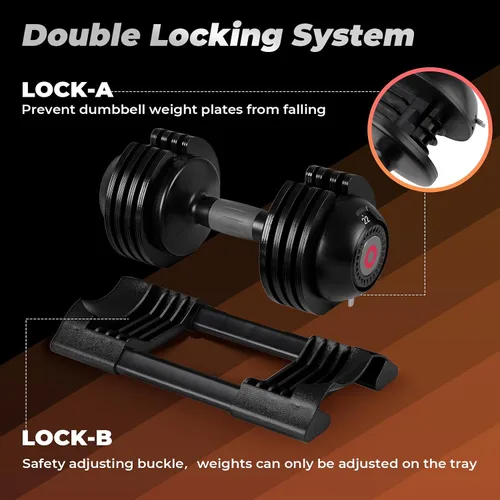 Miniatura 5 de Roinoim Adjustable Dumbbell Set