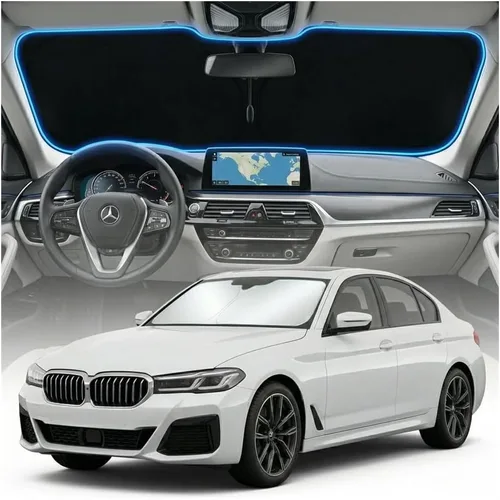 Miniatura 145 de Cubierta para parabrisas para BMW X1 E84 – Ajuste personalizado X1 E84 Accesorios 2016-2024 2025 Parasol plegable protección UV y escudo térmico