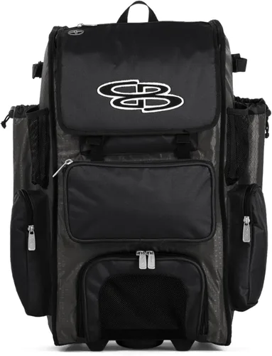 Miniatura 92 de Boombah Rolling Superpack - Bolsa para equipo de béisbol/sóftbol, varios colores, mango telescópico y capacidad para 4 murciélagos, versión