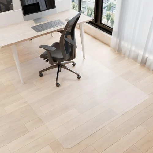 Miniatura 11 de Tapete para silla de escritorio para suelos duros, 48 x 30 pulgadas, protector transparente de oficina para madera dura, tapete de plástico de fácil