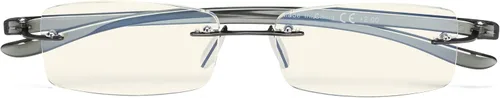 Miniatura 12 de CessBlu Lentes de lectura para computadora para hombres y mujeres, filtro de luz azul, antirreflejos, protección contra rayos UV, lentes de lectura