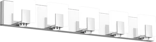 Miniatura 24 de SOLFART Lámpara de baño cromada de 3 luces, luz de tocador sobre el espejo, lámparas LED modernas, 5 colores de temperatura ajustable moderna