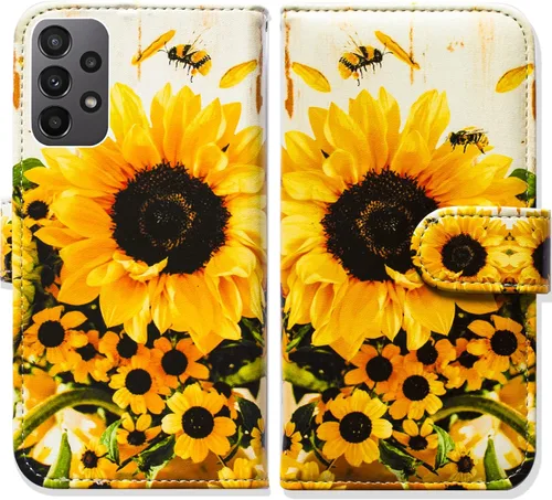 Miniatura 11 de Bcov Funda para Galaxy A23 5G, diseño de pájaro negro y verde con tapa para teléfono con ranura para tarjeta y soporte para Samsung Galaxy A23 5G