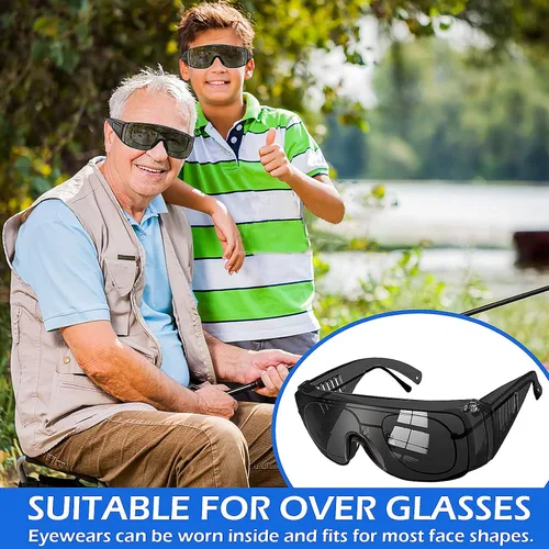 Miniatura 7 de OXG Anteojos de seguridad antivaho sobre anteojos, ANSI Z87.1, gafas de seguridad para hombres y mujeres