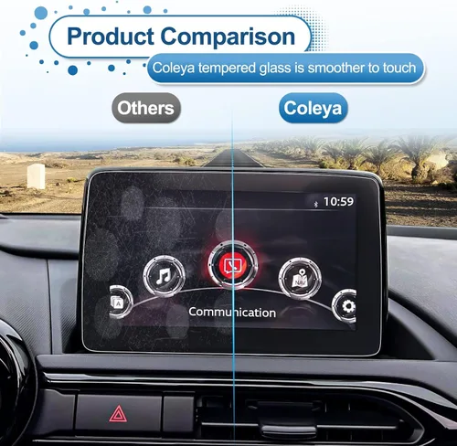 Miniatura 6 de Protector de pantalla MX-5 Miata 2016-2022 2023 para Mazda MX-5 Miata (Sport/Club/Grand Touring) Pantalla táctil de 7 pulgadas, vidrio templado 9H