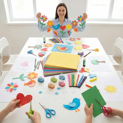 Miniatura 7 de BOOKNOW 50 piezas de papel de color, incluye 40 hojas de papel de construcción de 50 libras/4.23 oz/m² y 10 hojas de cartulina de colores surtidos