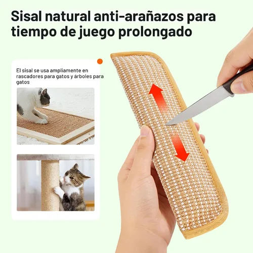 Miniatura 3 de Potaroma Paquete de 2 juguetes para gatos con hierba gatera orgánica A+ de 6000 mg A+, material de sisal suave, juguetes para rascar y patear