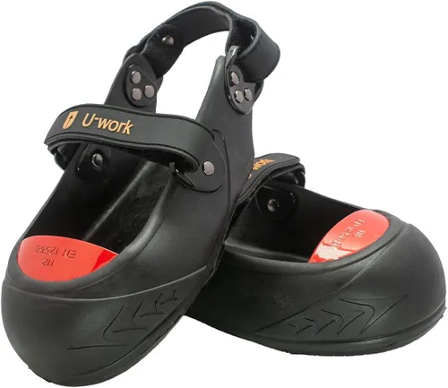 Miniatura 11 de VIDAYA Cubiertas de seguridad con puntera de acero, cubiertas de zapatos de puntera de acero de aleación de titanio y aluminio, cubiertas de puntera