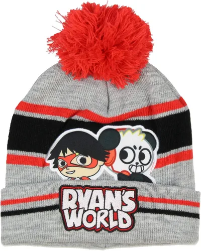Miniatura 4 de Ryans World Ryan and Combo Panda - Juego de 3 piezas de guantes y bufanda con pompón para niños Ryan y Combo Panda